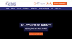 Desktop Screenshot of bellowshearinginstitute.com